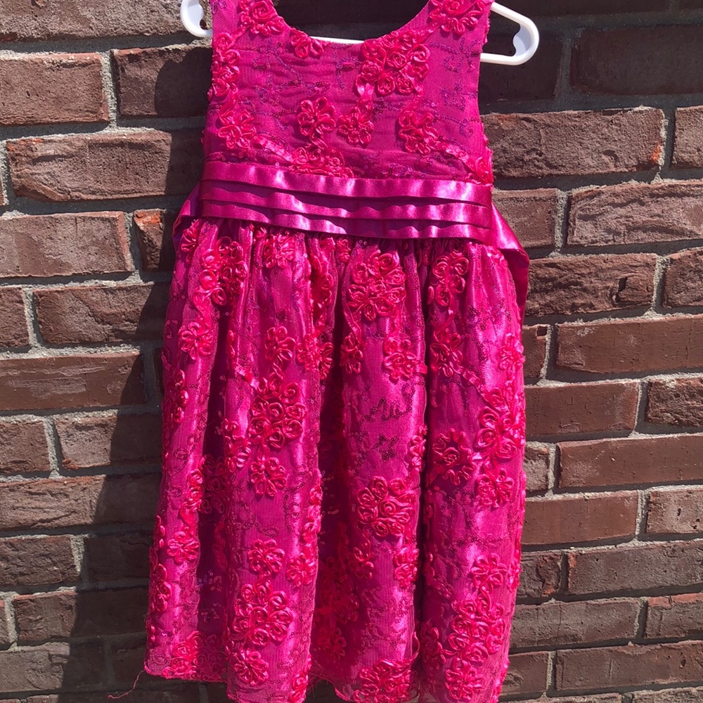 Girls 4/5 Hot Pink Dress
